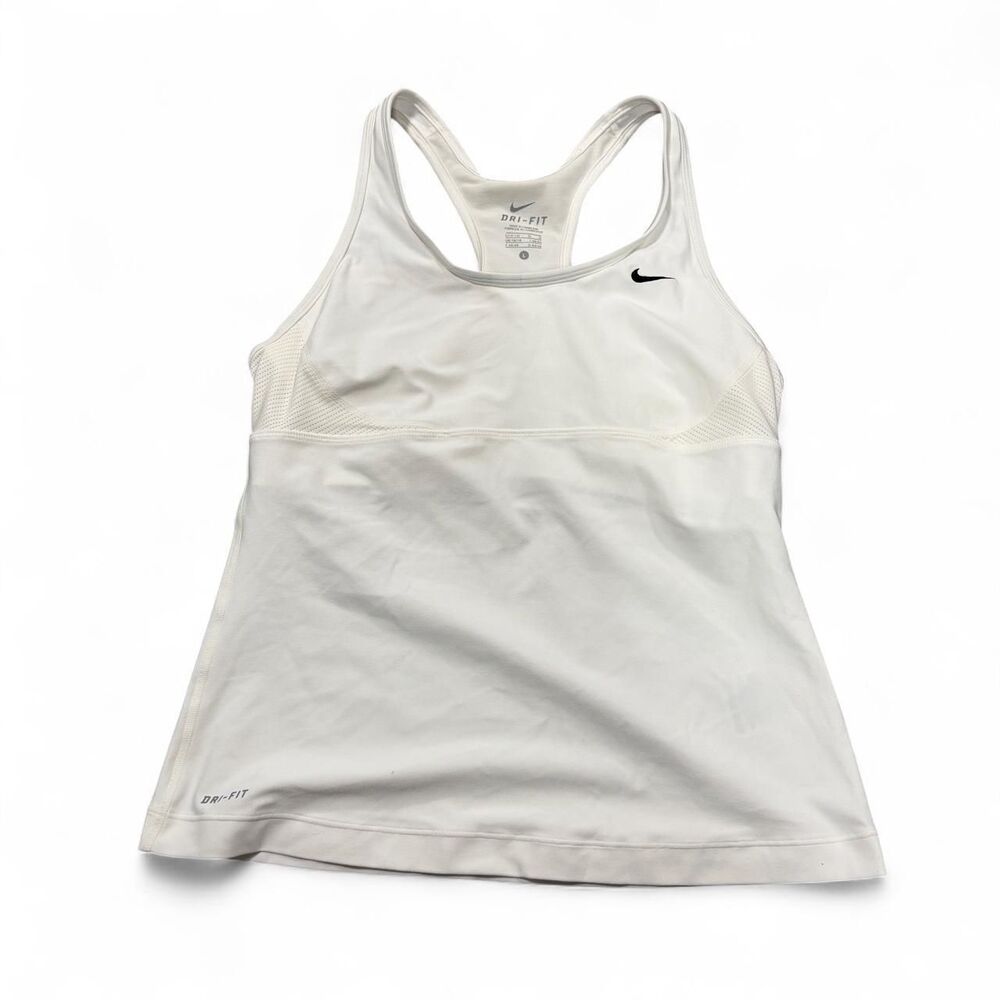 Nike Women's White and Black Vest